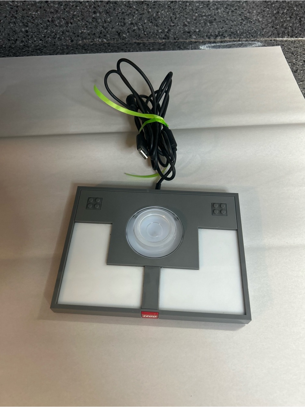 Lego Gray Lighted Display Base with White Panels